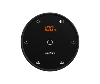 Mi·Light MiBoxer K5 RF 2.4G Enkelkleur/CCT Draaiknop Afstandsbediening, AAA Batterijen