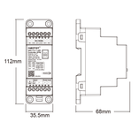 Mi·Light MiBoxer DL2-T – DIN-Rail DALI-2 3in1 LED Controller met CCT-, Single Color- en 2-Kanaals Uitgang (DT8)