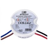 MWPower Mini Waterdichte Voeding ⌀50mm - DC 24V 60 Watt 2.5A - IP66