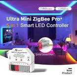 GLEDOPTO Gledopto GL-C-301P Ultra Mini ZigBee Pro+ Smart LED Controller met 5 Uitgangsmodi, ZigBee 3.0 en 2.4G RF