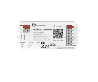 GLEDOPTO 20A Gledopto RGBCCT Zigbee Pro Controller GL-C-208M | 5-12-24 Volt