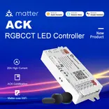 GLEDOPTO Gledopto GL-C-208M ACK Matter RGBCCT LED Controller met Hoog Vermogen (15A per Kanaal, 20A Max))