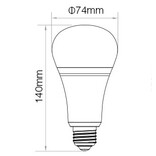 Mi·Light Set met 12W RGBWW Kleur + Dual White Mi-Light LED lampen met Afstandsbediening