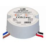 MWPower MWPower AF6012Y Mini Waterdichte Voeding Ø50mm - DC 12V 60 Watt 5A - IP66