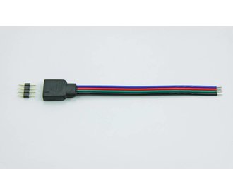 4 Pin Connector voor RGB Led Strips 10cm lang