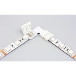 90° L-Connector voor 4 Pin RGB Led Strips 10mm | Soldeervrij