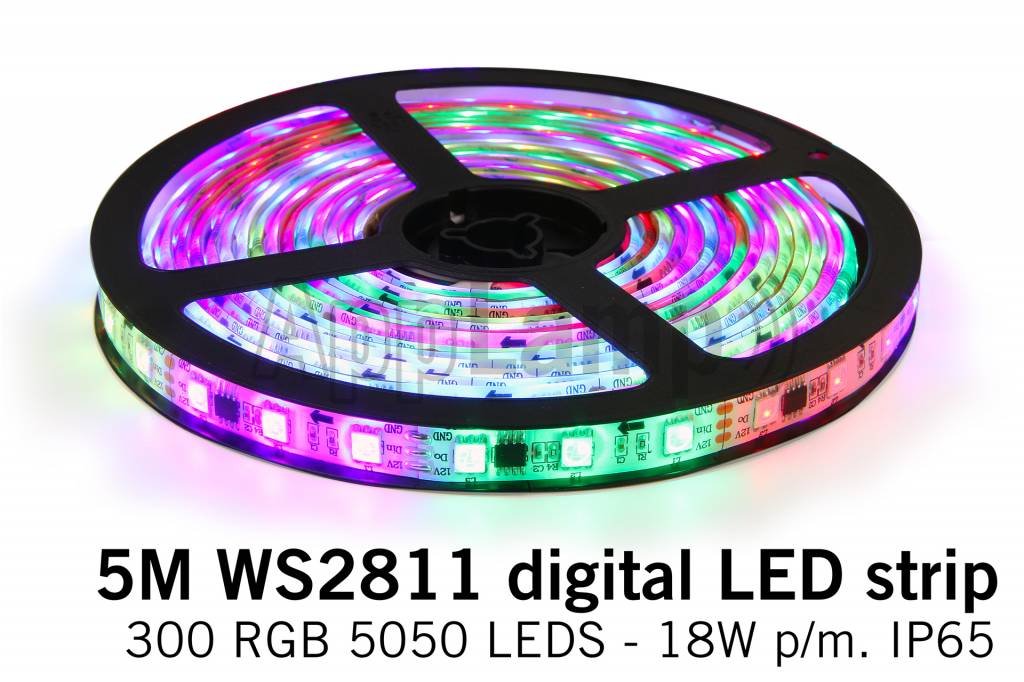 RGB Dreamcolor Led Strip | WS2811 5m 60 Leds pm Type 5050 18W pm IP65