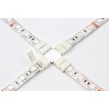 X-Connector voor 10mm RGB Led Strips | Soldeervrij