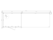 Blokhut met overkapping plat dak 250 x 200 + 350cm