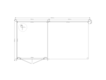 Blokhut met overkapping lessenaar dak 250 x 300 + 300cm