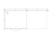 Blokhut met overkapping lessenaar dak 350 x 300 + 300cm