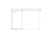 Blokhut met overkapping lessenaar dak 200 x 350 +300cm