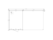 Blokhut met overkapping lessenaar dak 250 x 350 +350cm