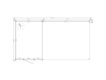 Blokhut met overkapping lessenaar dak 250 x 350 +400cm