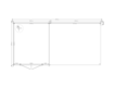 Blokhut met overkapping lessenaar dak 300 x 350 +400cm