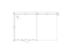 Blokhut met overkapping lessenaar dak 300 x 350 +250cm