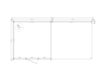 Blokhut met overkapping zadeldak 300 x 300 + 300cm