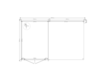 Blokhut met overkapping zadeldak 250x 350 + 300cm