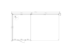 Blokhut met overkapping zadeldak 250x 350 + 350cm