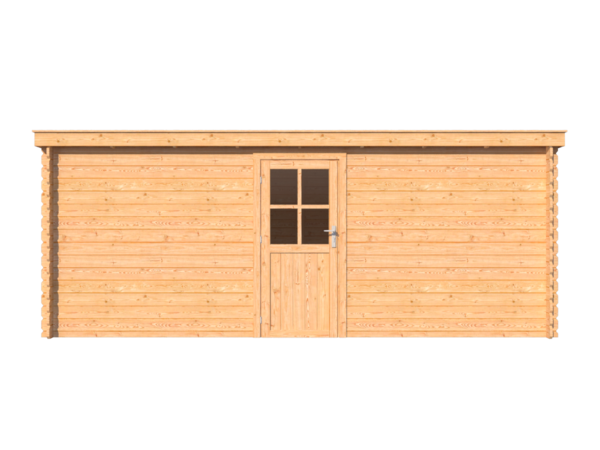 Blokhut lessenaar dak 550 x 350cm