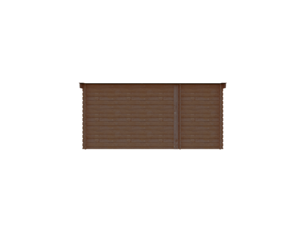 Blokhut met overkapping lessenaar dak 150 x 200 + 300cm - Copy
