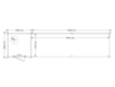 Blokhut met overkapping lessenaar dak 200 x 200 + 600cm