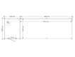 Blokhut met overkapping lessenaar dak 200 x 250 + 600cm
