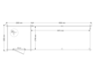 Blokhut met overkapping plat dak 200 x 200 + 450cm
