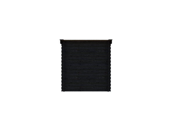 Blokhut lessenaar dak 200 x 200cm in black wash