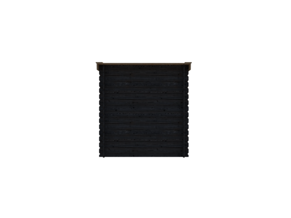 VOORRAAD Blokhut lessenaar dak 200 x 300cm in black wash met oak wash