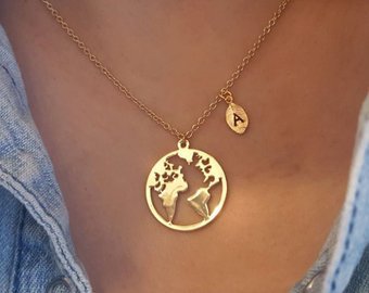 Wanderlust Sieraden – Travel Sieraden – Wereldkaart