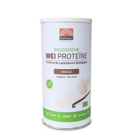 Mattisson Wei Proteïne Vanille Biologisch, 450 gram