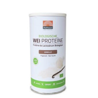 Mattisson Wei Proteïne Vanille Biologisch, 450 gram