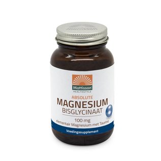 Mattisson Magnesium Bisglycinaat 100 mg elementair met taurine