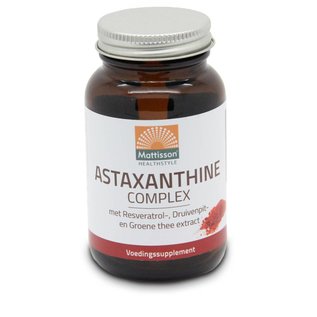 Mattisson Astaxanthine Complex met Resveratrol-, Druivenpiten Groene thee extract