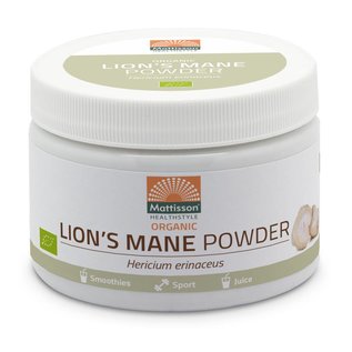 Mattisson Lion's Mane poeder Biologisch