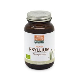 Mattisson Psyllium Husk (Plantago ouata) 750mg v-caps Biologisch