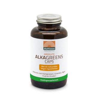 Mattisson AlkaGreens Capsules met 45 natuurlijke Vegan ingrediënten, 180 vcaps