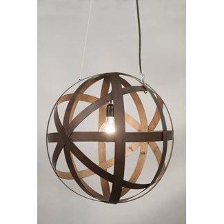 Stoere Hanglamp Staal  "Corsica"