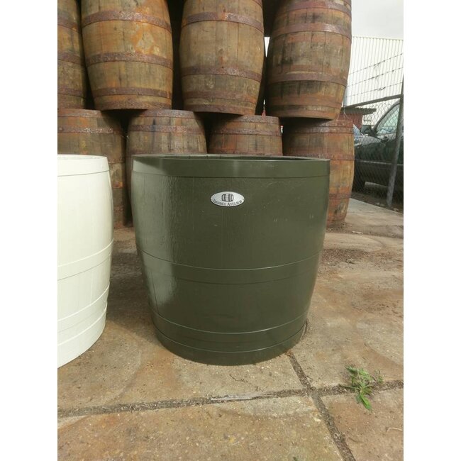 Barrel Atelier Wine barrel tub high "Olive"