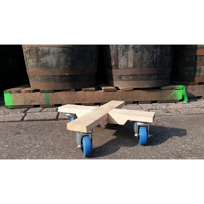 Wine barrel "swivel wheels"