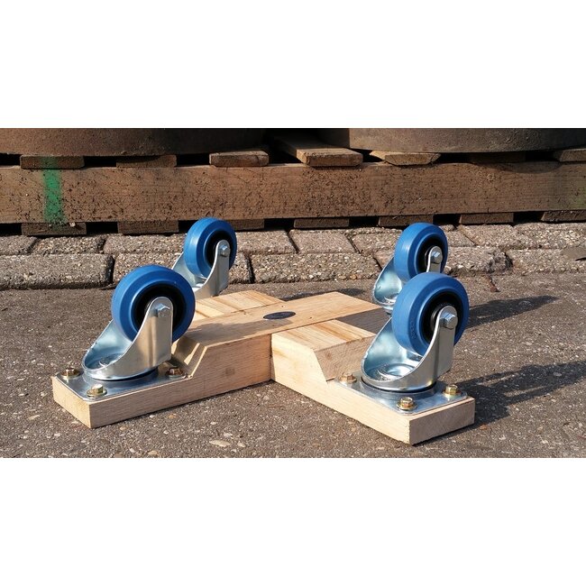 Wine barrel "swivel wheels"