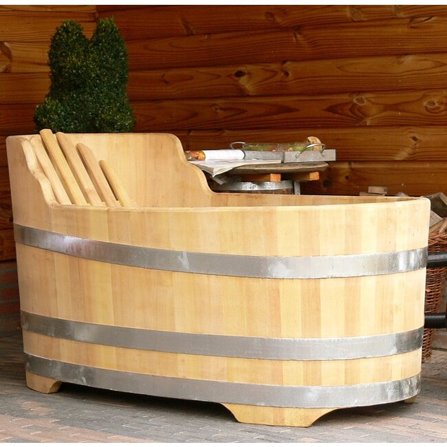 Luxurious oval bathtub small robinia