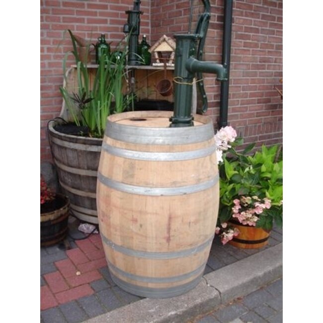 Wooden rain barrel 225L Oak wine barrel with pump