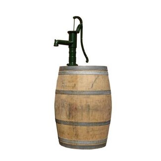 Wooden rain barrel 225L with pump