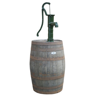 Wooden rain barrel 225L with pump - Copy