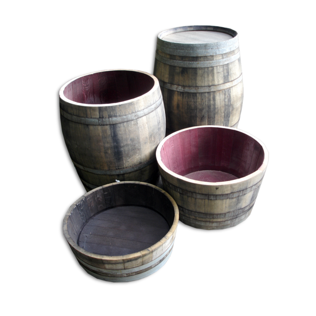Wine barrel tub high "Brandy"