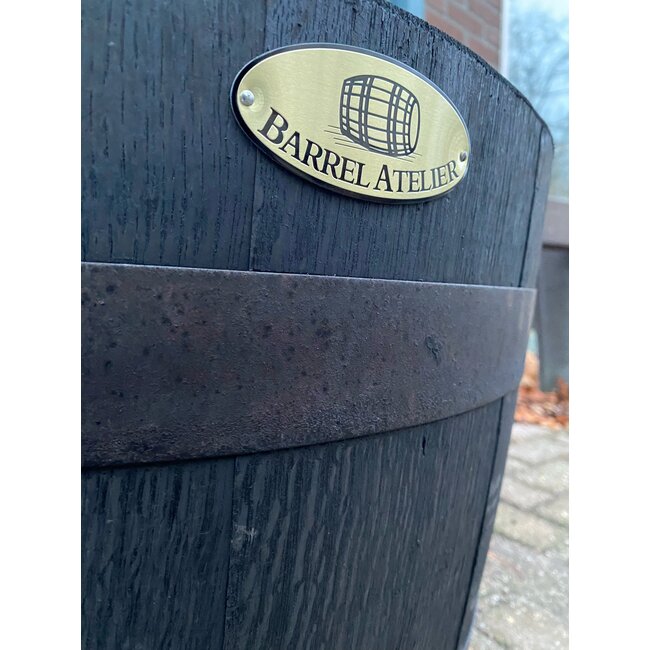 Barrel Atelier Wooden Planter Black Edition