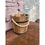 Wooden bucket Sauna (Oak) 'Dark oil'