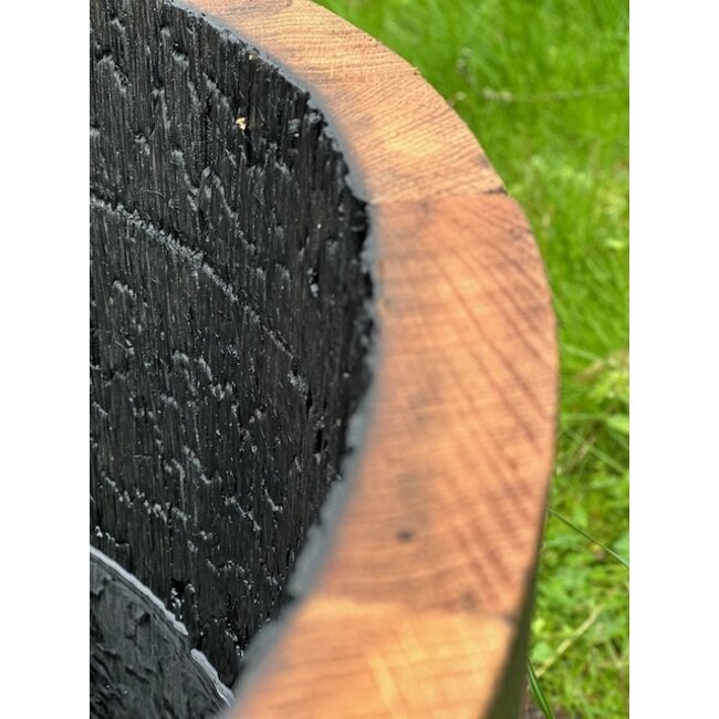 Kuip whisky klein met zwarte hand pomp